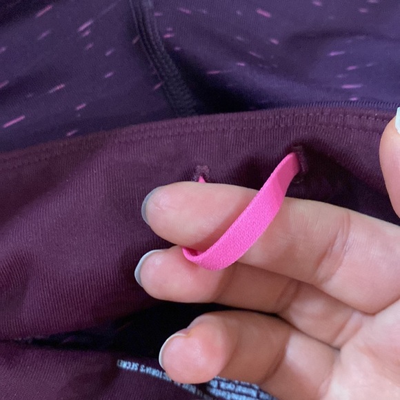 VSX Victoria’ Secret Sport knockout crop leggings in Bordeaux space dye size S - Picture 8 of 10